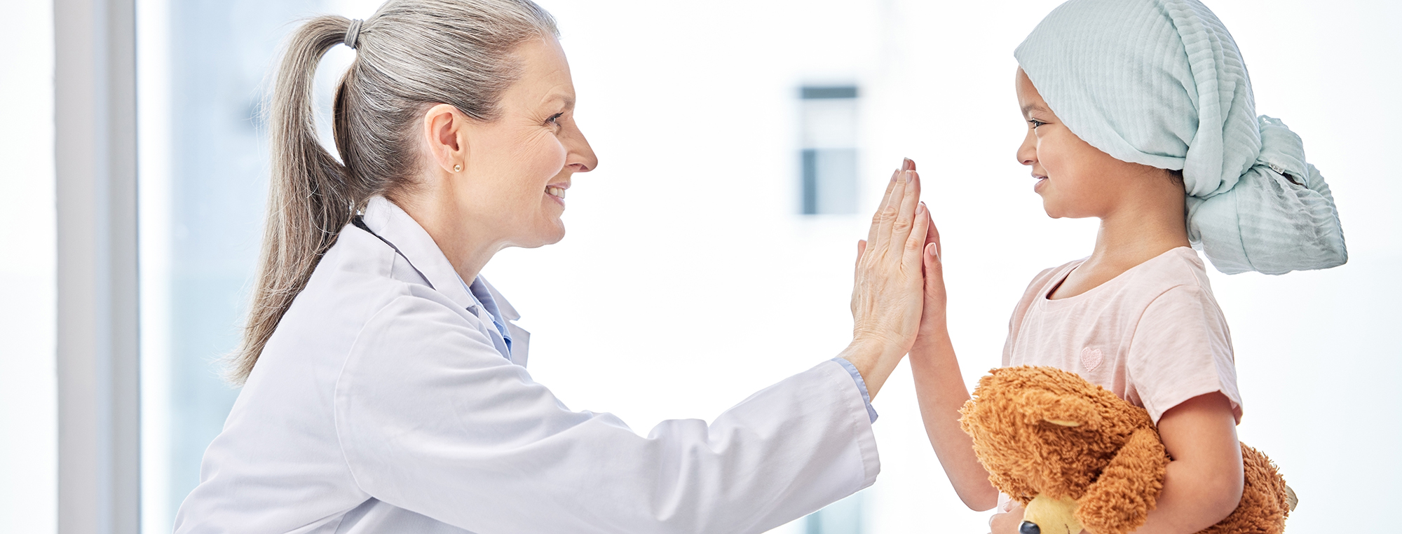 Nurse with pediatric patient