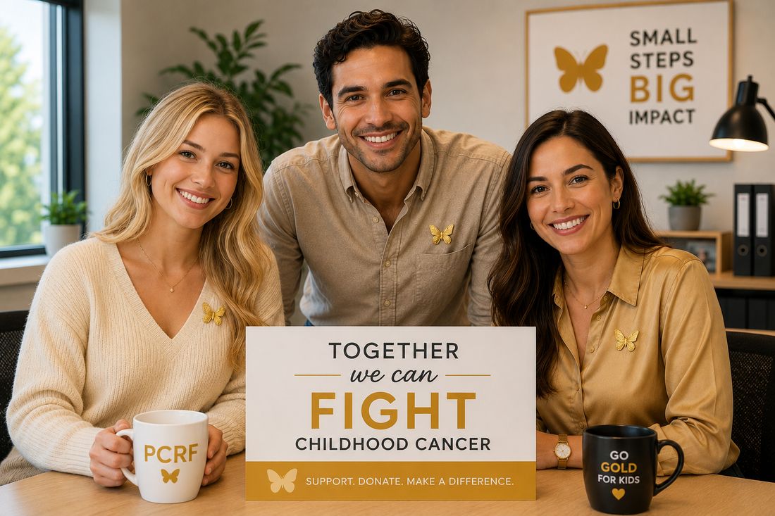 Going Gold recognition materials and community print ad